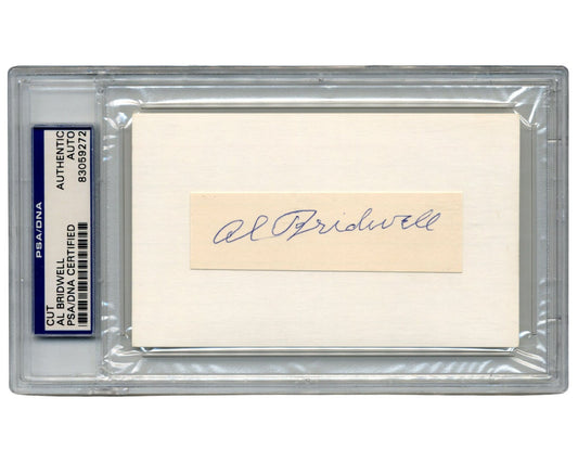 Al Bridwell Signed Cut Autograph PSA Auto, New York Giants and Boston Rustlers!