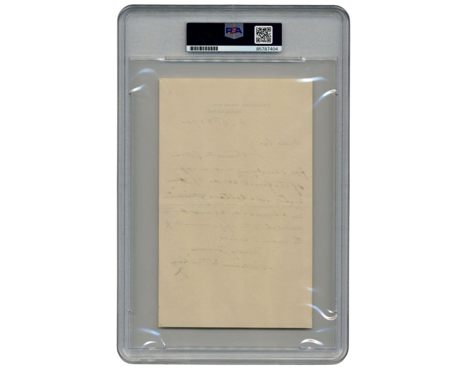 Very Rare William McKinley Handwritten & Signed Letter As President PSA Auto