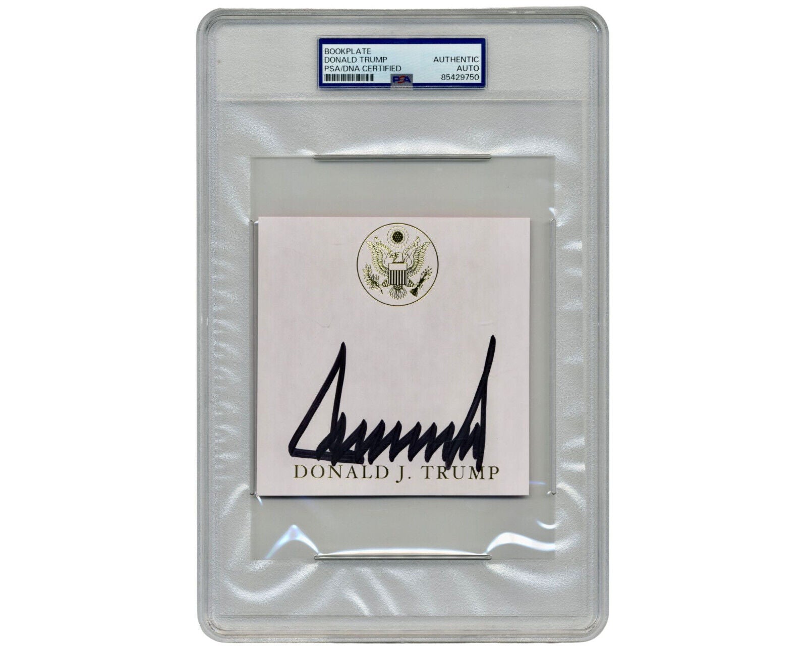 President Donald Trump Bold Signed Cut - PSA Authentic Auto