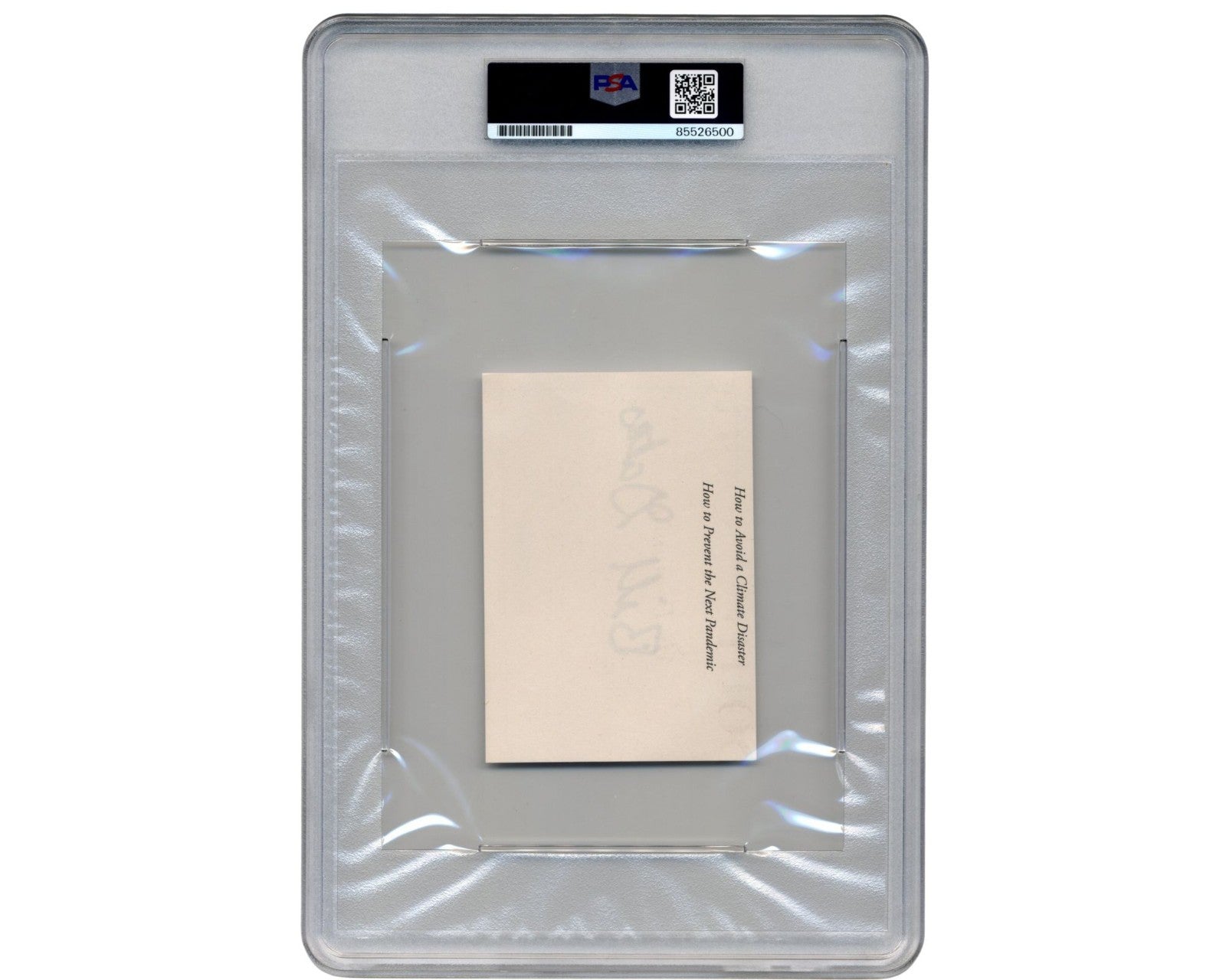 Iconic Microsoft Founder Bill Gates Signed Cut Autograph PSA Gem Mint 10