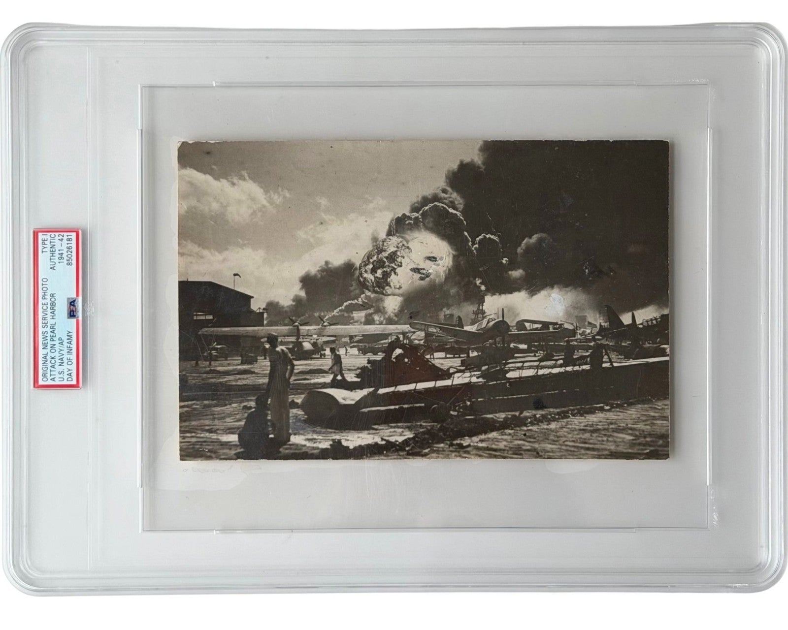 Pearl Harbor: Dramatic Explosion of the USS Shaw, PSA Type 1 Iconic Photograph