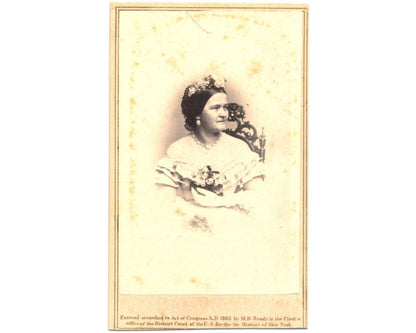 Mary Todd Lincoln CDV by Mathew Brady - Incredibly Rare!