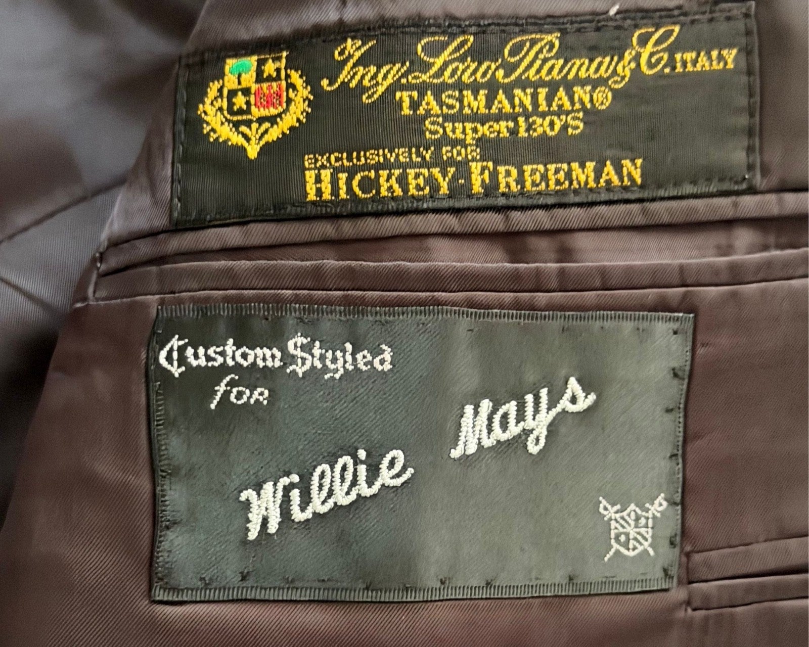 Willie Mays Personally Owned & Worn Suit Ex. Mays Estate