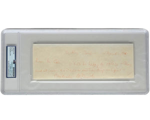 Admiral Chester Nimitz Signed & Handwritten Letter PSA Auto