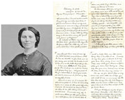 Fond Clara Barton Signed 4 Page Letter to Nephew PSA Auto - Great Content!