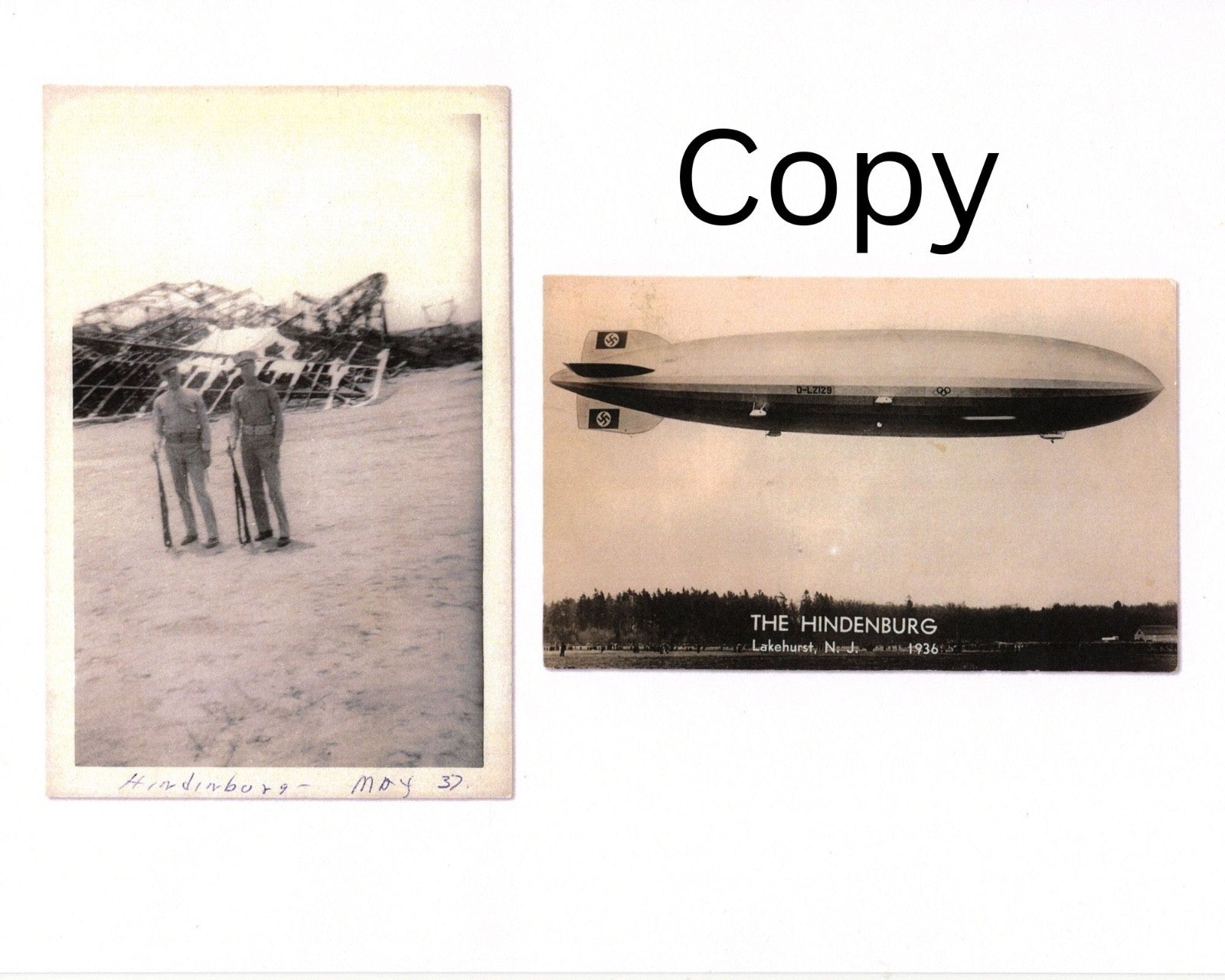 Large Hindenburg Swatch - Still Smells Like Smoke and Fuel! Recovered By Marine!