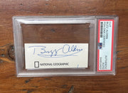 Buzz Aldrin Astronaut Moon Landing Signed Cut PSA Autograph