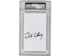 Vice President Dick Cheney Signed Cut PSA Autograph