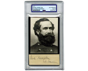 Civil War Confederate General Wade Hampton Bold Signed Cut Display PSA Auto