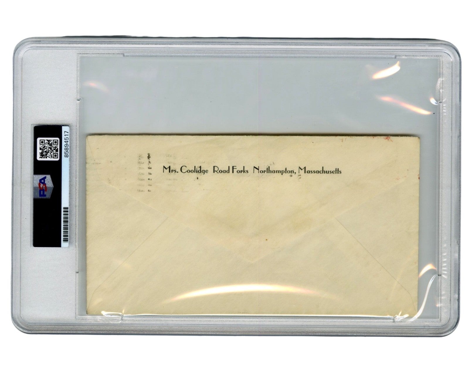 First Lady Grace Coolidge Signed Free Frank Envelope PSA Auto