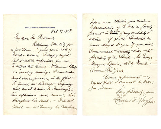 Justice Charles Evans Hughes on WWI Aircraft Inquiry PSA