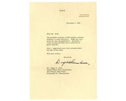 Dwight Eisenhower Signed Letter to US Steel Exec. on Military Prints! PSA