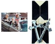 John F. Kennedy Blood-Stained Leather Swatch Dallas Limo in Blessed Crucifix