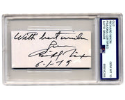President RICHARD NIXON Gorgeous Signed Cut PSA Gem Mint 10 Auto