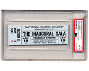 Rare President John F. Kennedy Inaugural Gala Full Ticket PSA 8