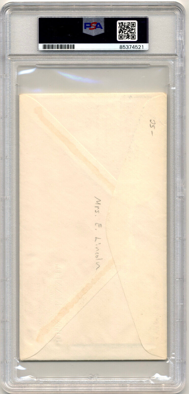 Presidnet Kennedy's Sec. EVELYN LINCOLN Signed JFK First Day Cover PSA Auto