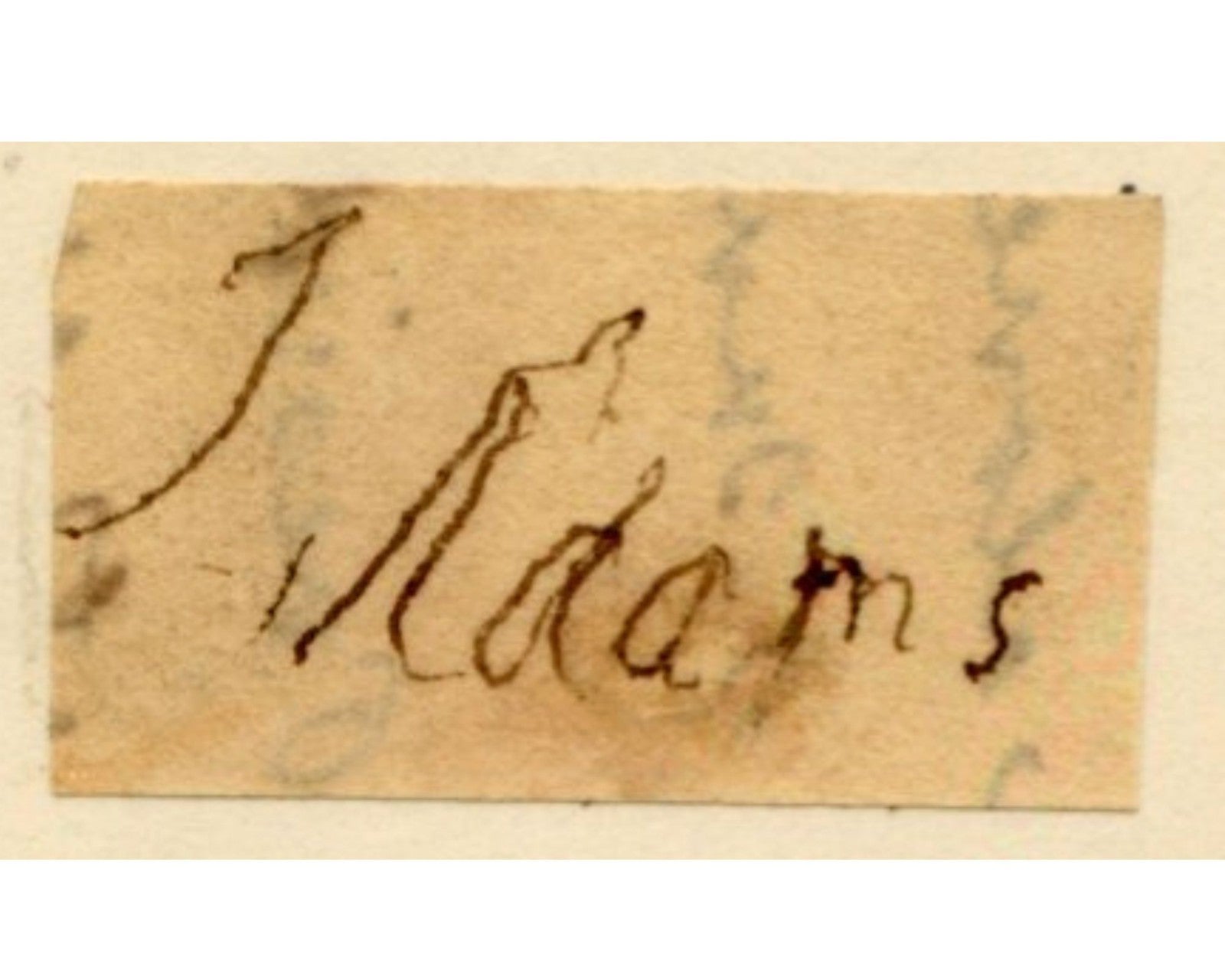 President John Adams Later Life Signature PSA Auto
