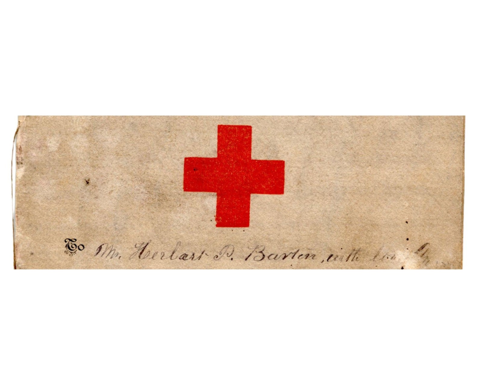 Clara Barton Gifts Red Cross Memento in Signed Note to Family Confidant PSA Auto