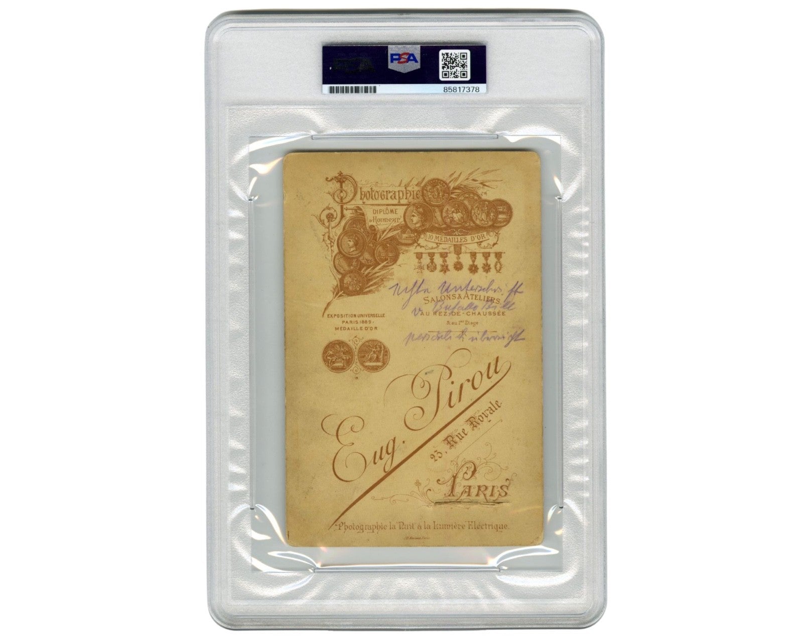 William "Buffalo Bill" Cody Twice Signed Cabinet Card PSA Auto - Fantastic!