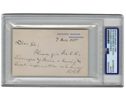 President Rutherford B. Hayes Signed Note on Executive Mansiom W.H. Card PSA