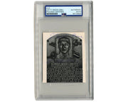 Philadelphia A's Lefty Grove Twice Signed HOF Plaque Cut PSA / DNA Auto
