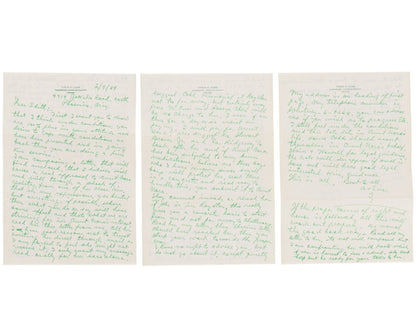 Ty Cobb Twice Signed 6 Page Handwritten Letter PSA & Beckett BAS Auto