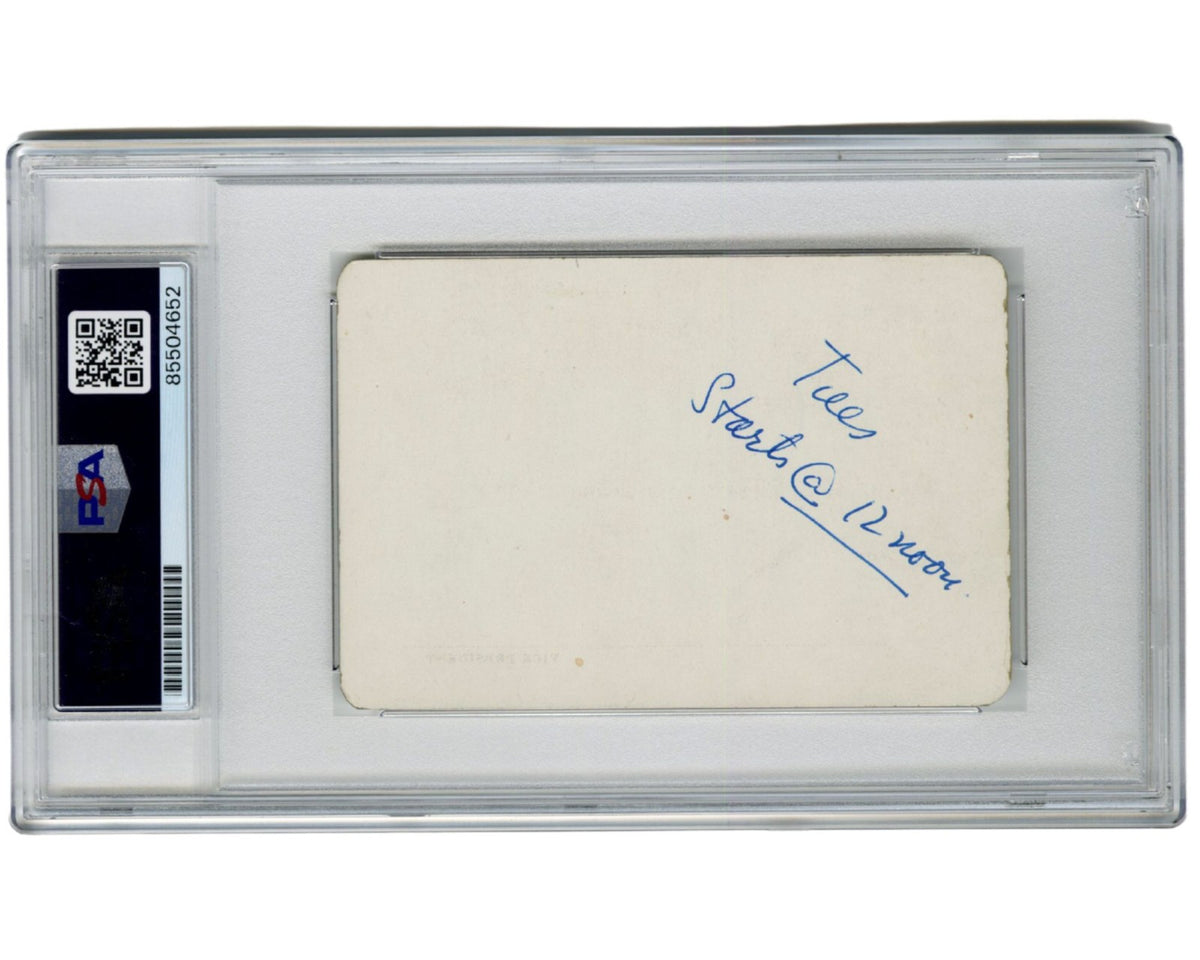 President Richard Nixon Signed VP Senate Chamber Admission Ticket PSA, Very Rare
