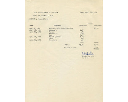 JFK Secret Service Clint Hill Files Expenses While Guarding Kennedy Family