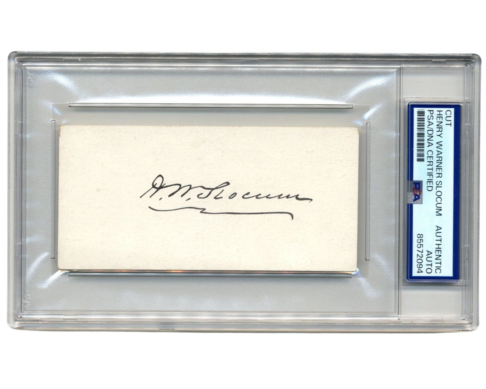 Civil War General Henry W. Slocum Signed Cut Autograph PSA Auto