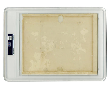 Thomas Jefferson Authentic Signed 3.25x4.65 Free Frank Auto NM 7 PSA/DNA Slabbed