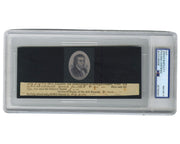 Declaration of Independence Signer Josiah Bartlett Signed Doc. Cut Display PSA 8