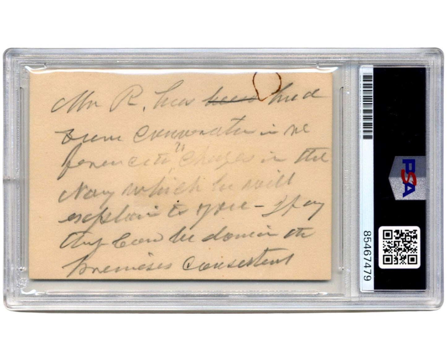 President Andrew Johnson Rare Signed Note on Navy Changes PSA Bold Auto!