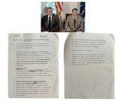 President Ronald Reagan Hand Edited Talking Points at W.H. Task Force Meeting