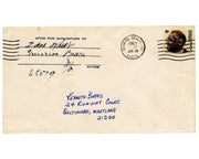 Brooklyn Dodgers' Zach Wheat Signed Envelope JSA Auto