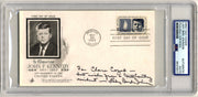 First Lady - LADY BIRD JOHNSON Signed JFK FDC PSA Auto - LBJ'S Wife