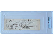 Civil War General Daniel Sickles Signed Check - FANTASTIC! PSA