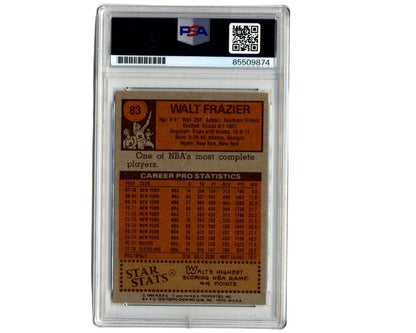 1978 Topps Walt Frazier Signed Cavaliers Card of Knicks Legend PSA/DNA