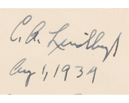 Charles Lindbergh Signed Flown Airmail Cover Carried on Sikorsky S-42 Flight