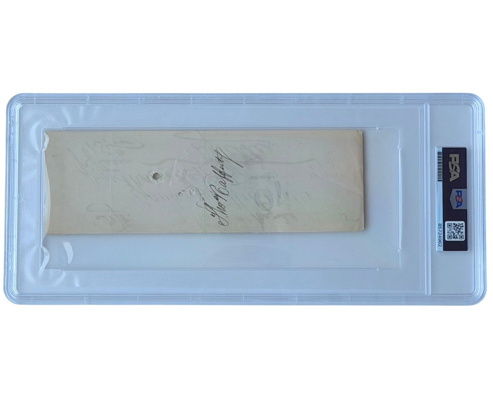Civil War General Daniel Sickles Signed Check - FANTASTIC! PSA
