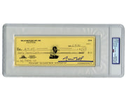 Willie Mays Signed Check to AT&T for .67 Cents! PSA Gem Mint 10 Ex. Mays Estate
