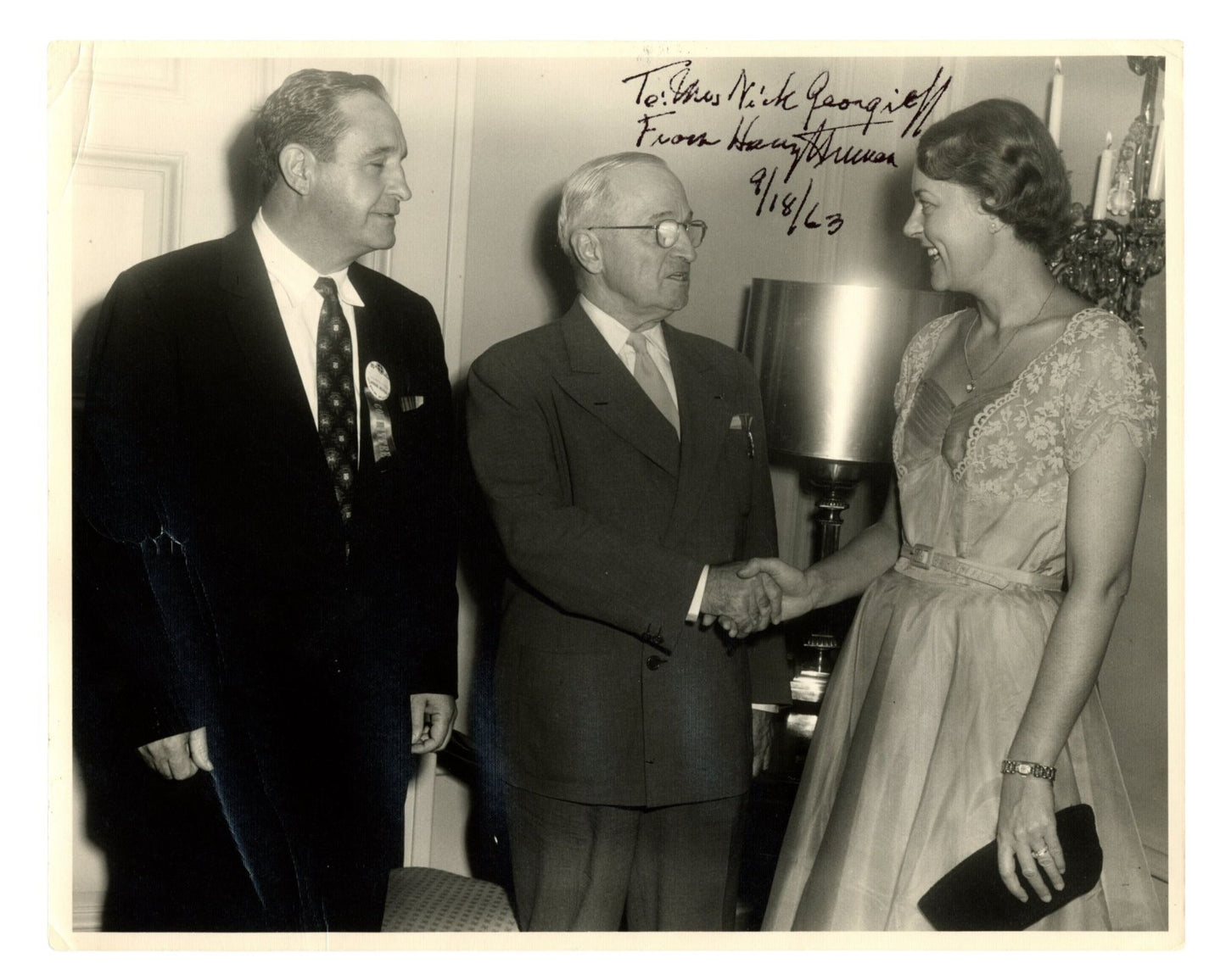 President Harry Truman Unique Signed Original Photograph PSA Auto