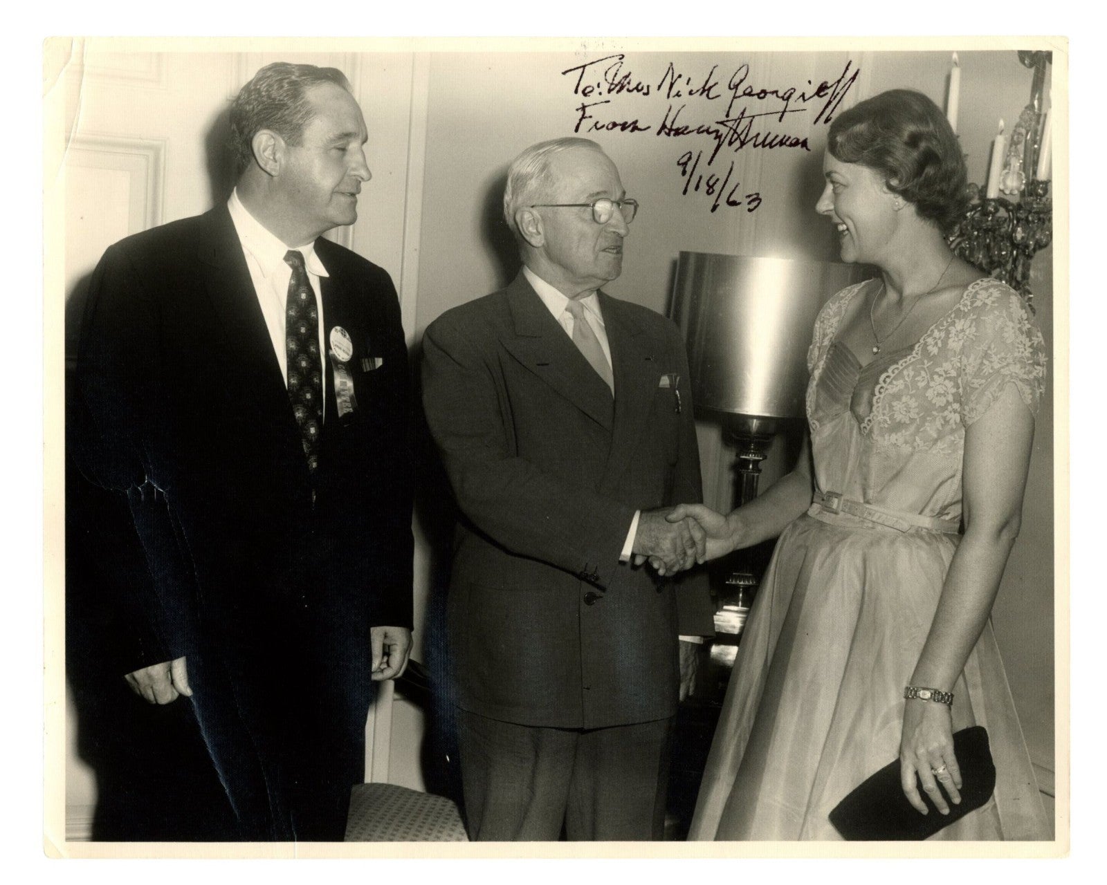 President Harry Truman Unique Signed Original Photograph PSA Auto