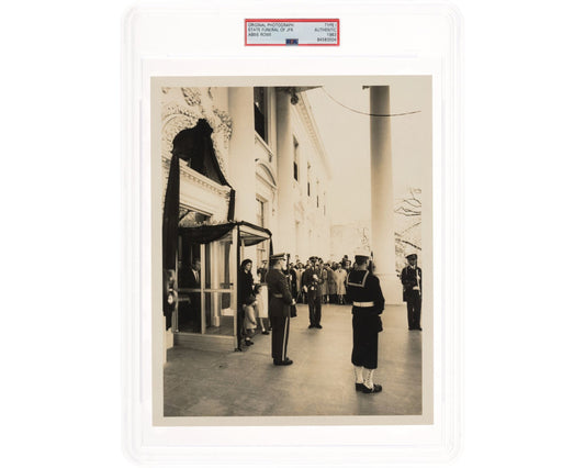 JFK Funeral: Jackie, RFK, John Jr. & Caroline Kennedy PSA Type 1 Photograph
