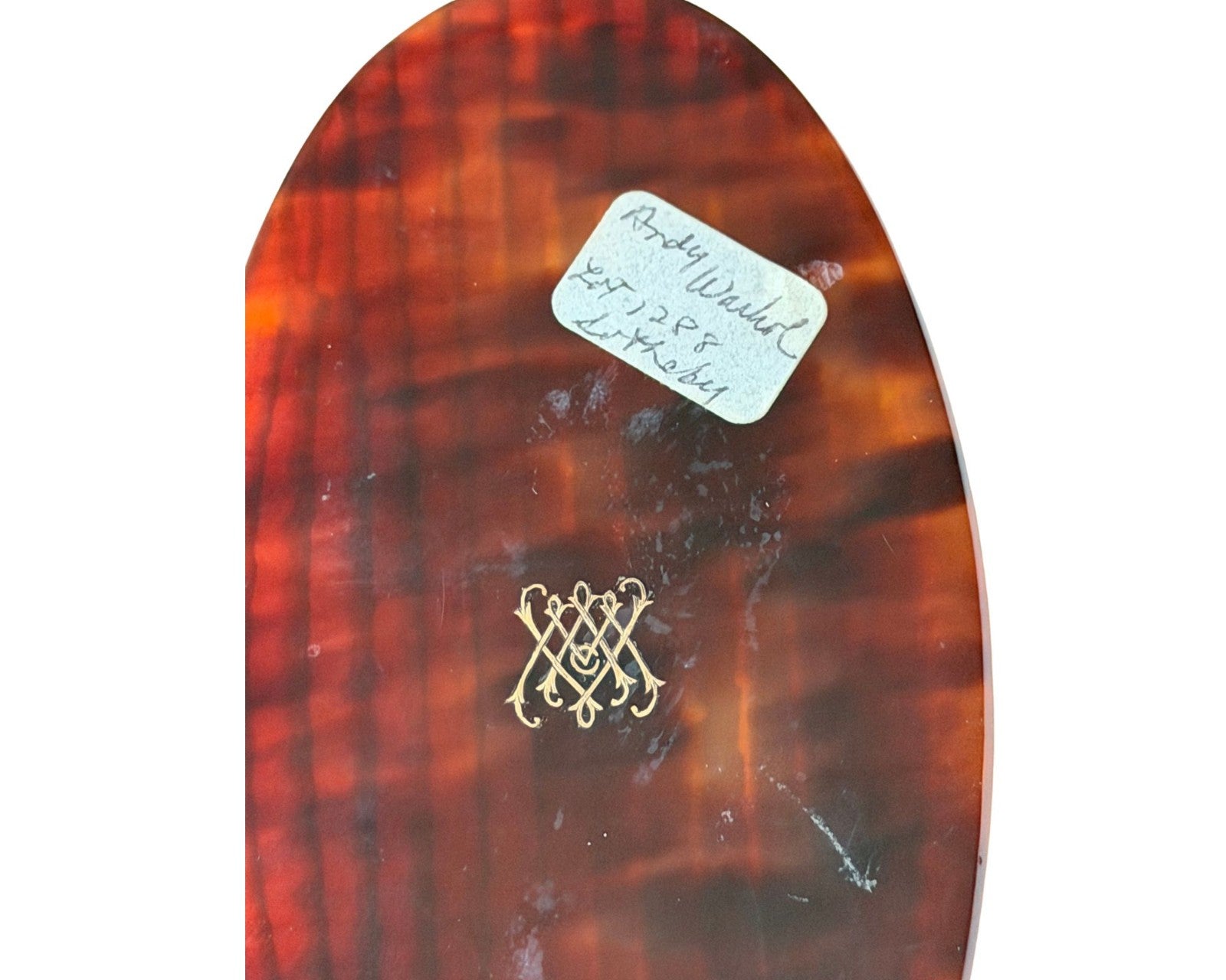 Andy Warhol Personally Owned Hair Brush Ex. Sotheby, Lot 1288