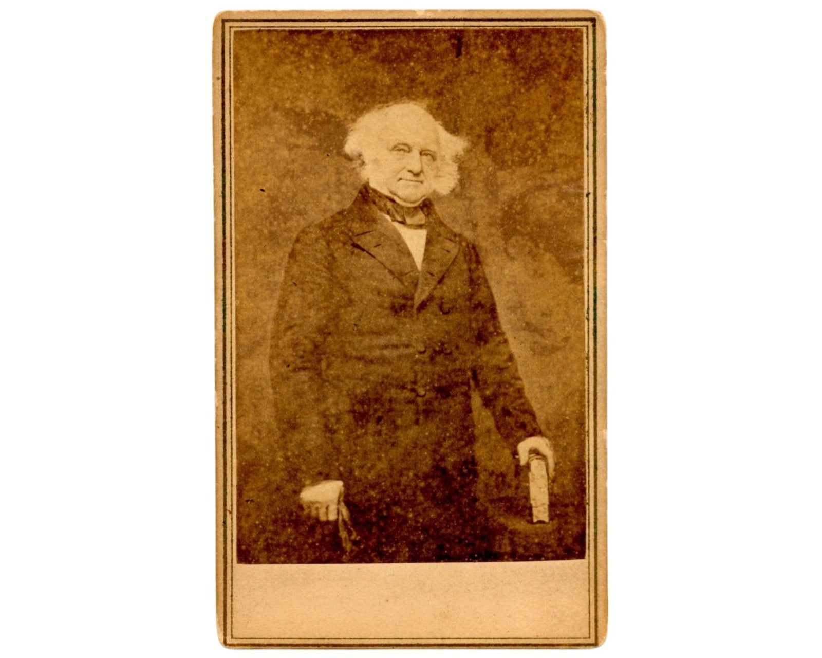 Very Rare President Martin Van Buren Mathew Brady CDV - Full Body Pose