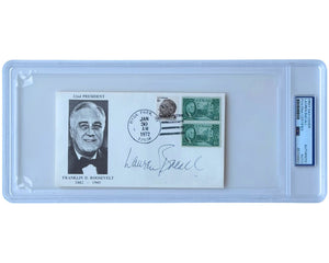 Actress Lauren Bacall Signed FDR First Day Cover PSA Auto