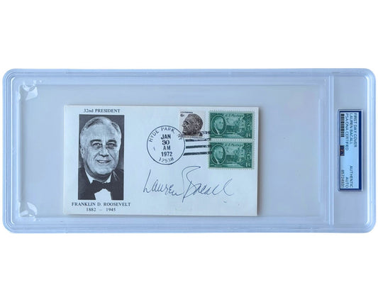 Actress Lauren Bacall Signed FDR First Day Cover PSA Auto