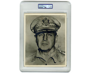 General Douglas MacArthur Signed Photograph w/ Bold Signature! Gorgeous PSA Auto