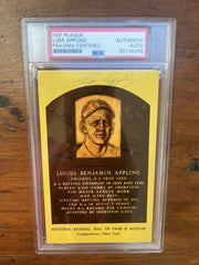 Luke Appling Signed HOF Post Card PSA Auto