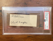 Father Charles Coughlin Signed Cut PSA Mint 9 Auto.